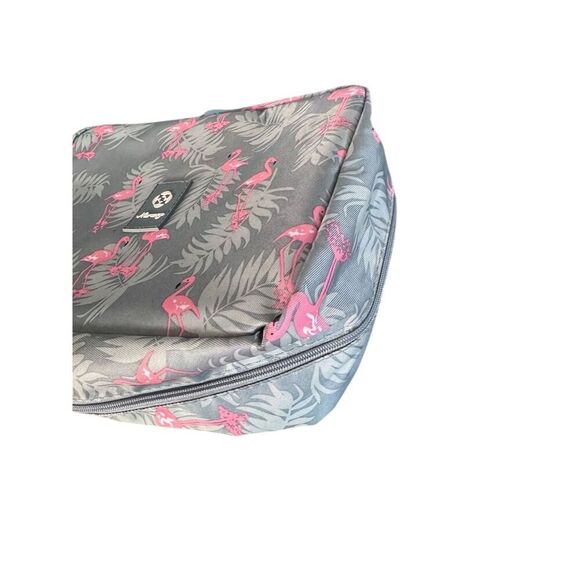 Narwey Cute Flamingo Makeup Bag Travel Organizer Multicolor Waterproof - Picture 5 of 14